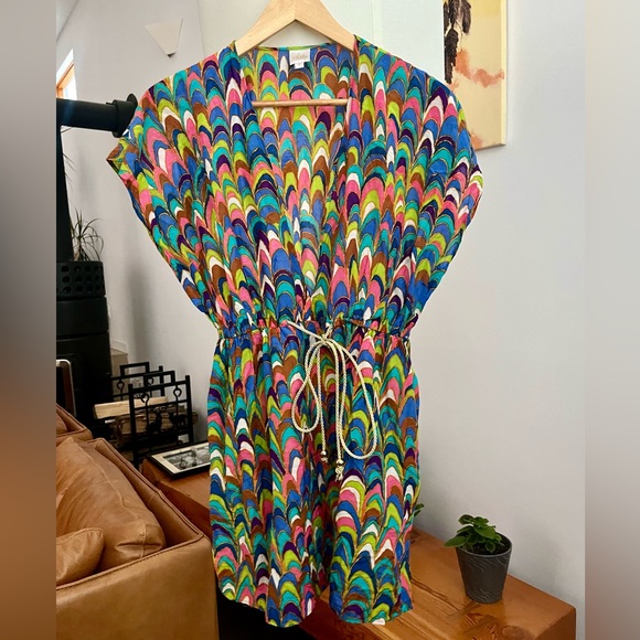 Milly Cabana Cotton Silk Blend dress / Cover-Up - Picture 2 of 7